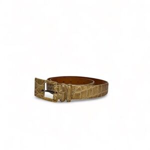 VTG Tan Croc Leather Belt